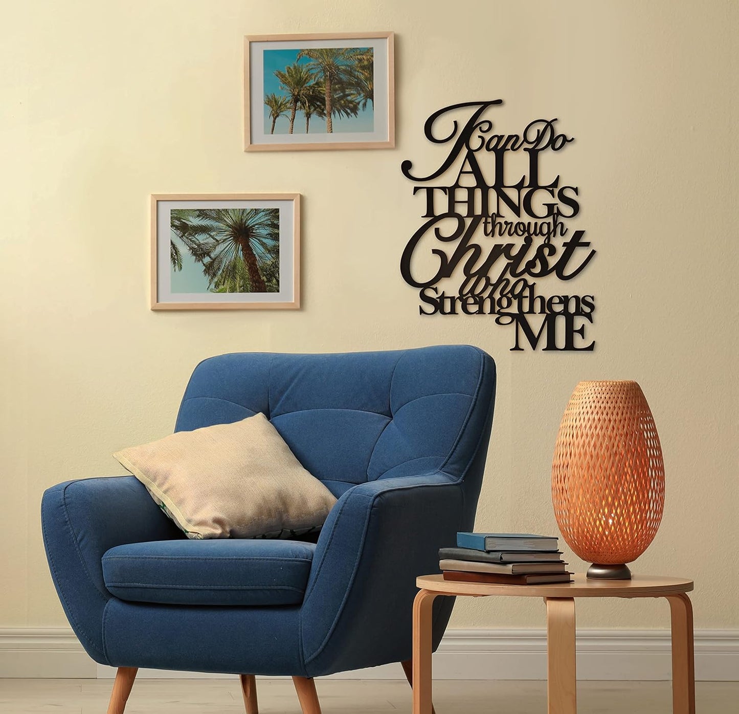 Metal Wall Art by I Can Do All Things | Philippians 4:13 Christian Decor - 17” x 13”