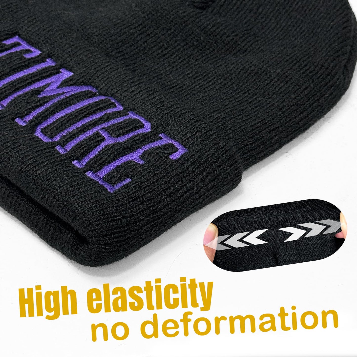 JZYEGSW Football Winter Hat for Men Women Cities Beanie Knit Cuffed Cap for Fans Gifts