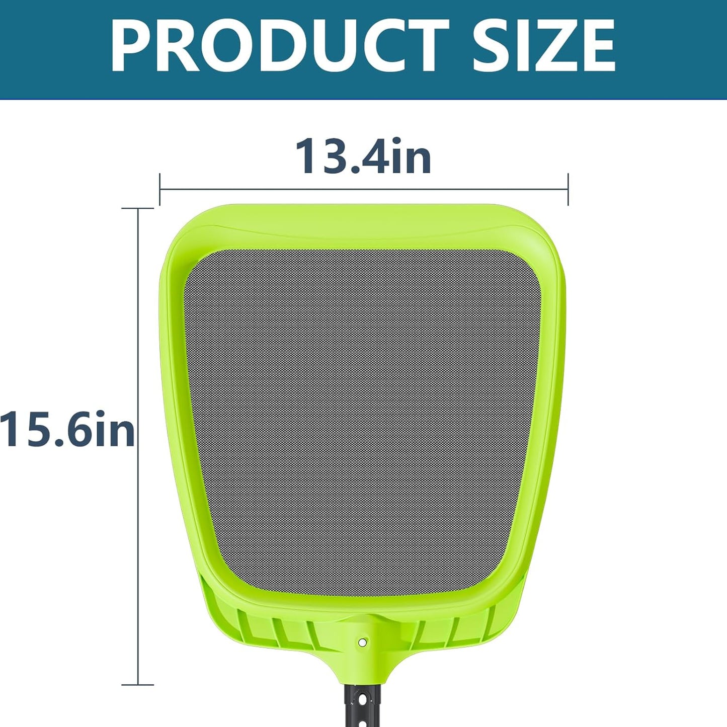 Sepetrel Pool Skimmer Net - Heavy Duty Nylon Leaf Rake for Spa & Swimming Pool Cleaning | Durable Frame
