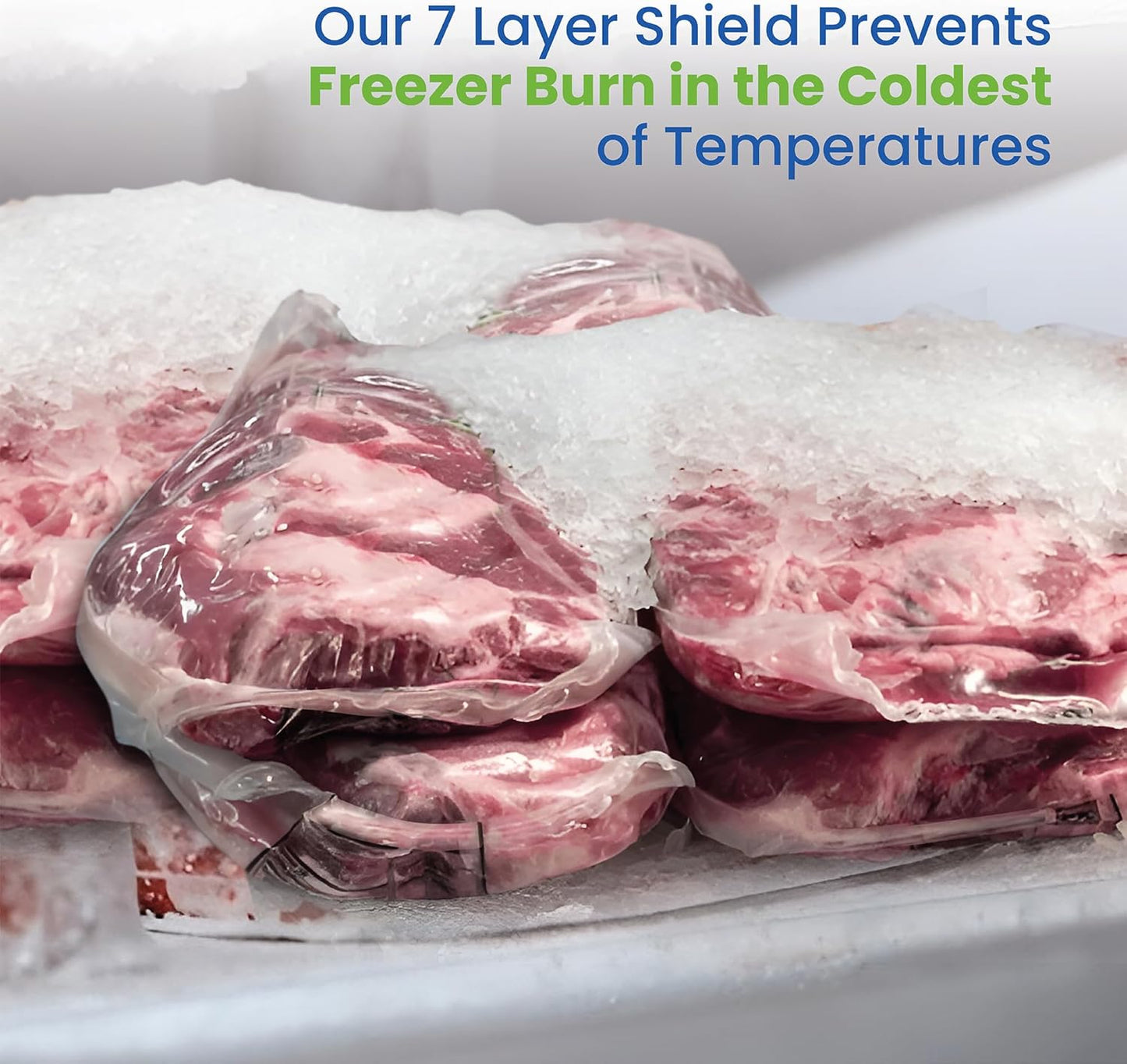 Vacuum Sealer Bags - Heavy Duty Food Saver Rolls for Sous Vide & Seal a Meal | 11" x 16' - Made in the USA