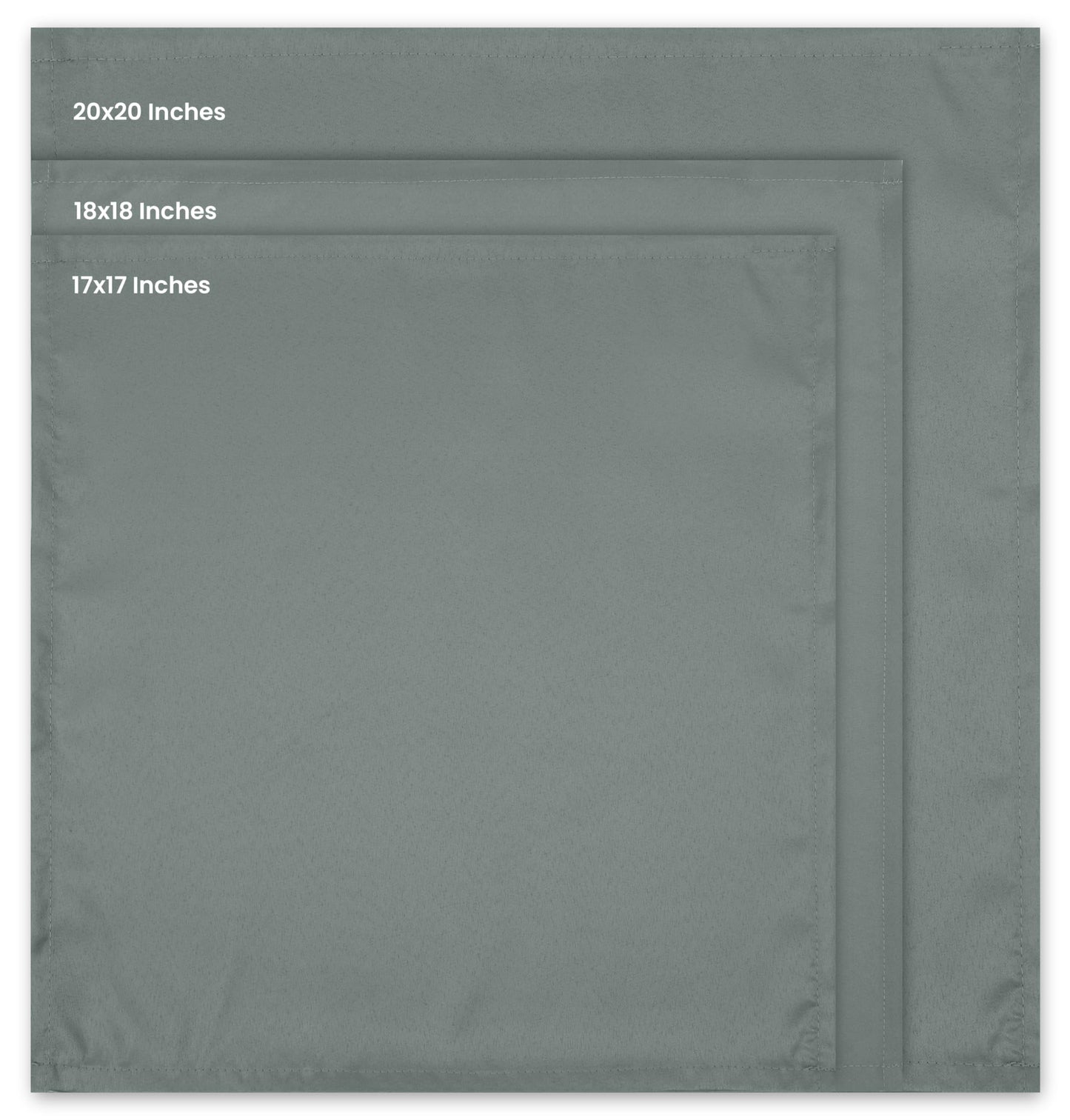 Utopia Home [288 Pack, Light Grey] Cloth Napkins 20x20 Inches, 100% Polyester Hemmed Edges, Washable and Reusable Ideal for Parties, Weddings and Dinners