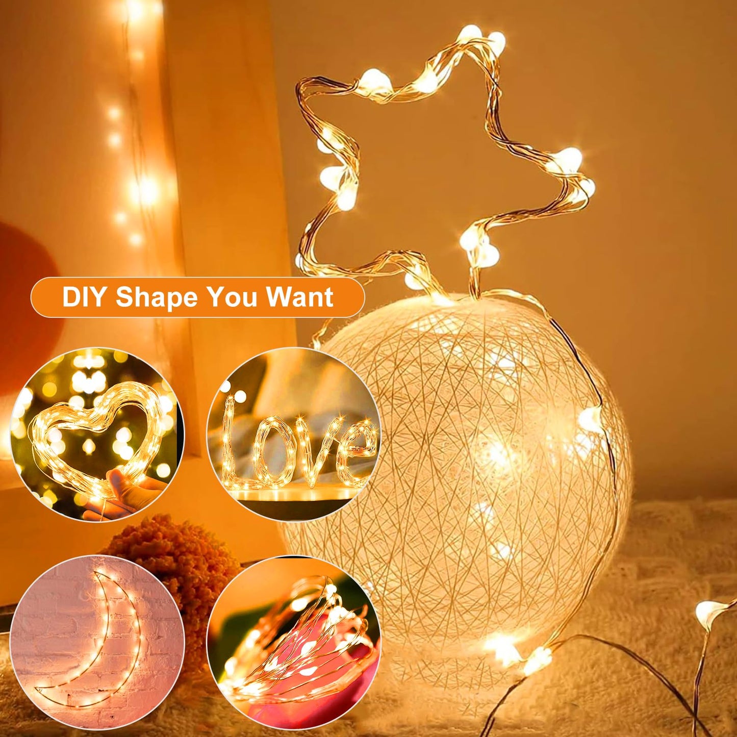 12Pack Fairy Lights Battery Operated, 7ft 20 LED 3 Modes Speed Twinkle Mini String Lights Waterproof Silver Wire Firefly Starry Lights for Mason Jars Wedding Party Christmas Decorations