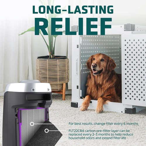 Germ Guardian FLT4850PT True HEPA Replacement Filter B - Pet Pure Treatment for C4900, AC4825, AC4850PT & More
