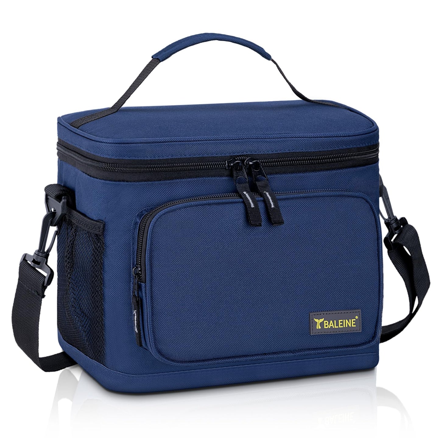 BALEINE Insulated Lunch Bag for Men Women, 22 Can Leakproof Cooler Bag with Adjustable Shoulder Strap for Work Picnic, Lunch Box for Women Men (Large, Blue)