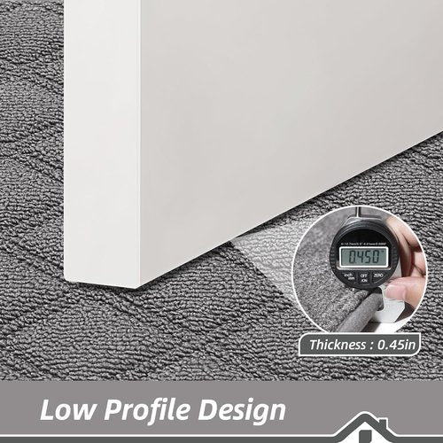 BEQHAUSE Dirt Trapper Door Mat - Non-Slip, Washable, Absorbent Entrance Mat | 24" x 36", Grey