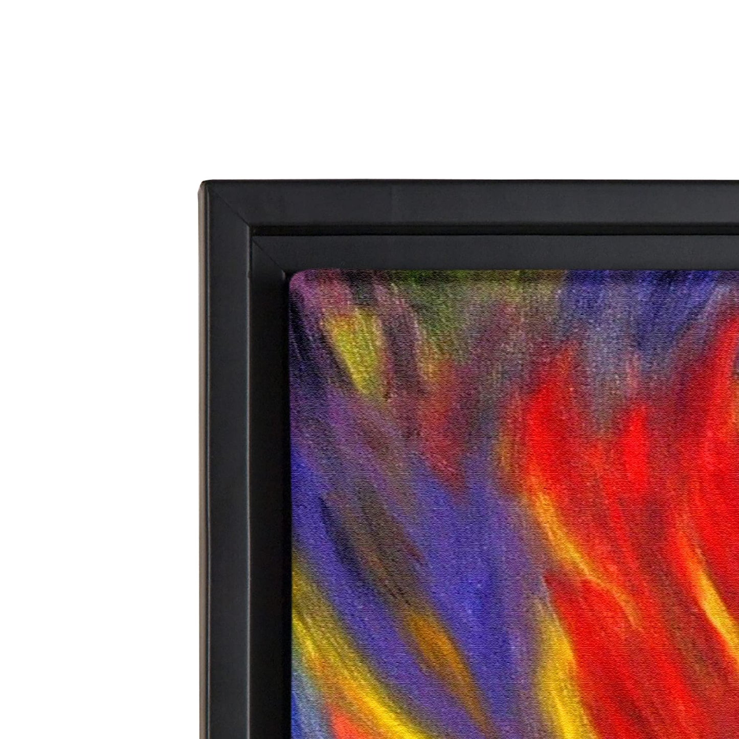 Jerry's Artarama 3/4 Core Floater 3 Pack Frames for Canvas Artwork Display - 10x10, Black - Perfect for Home, Bedroom, Living Room Decor - Wall Art Frame with Floating Effect