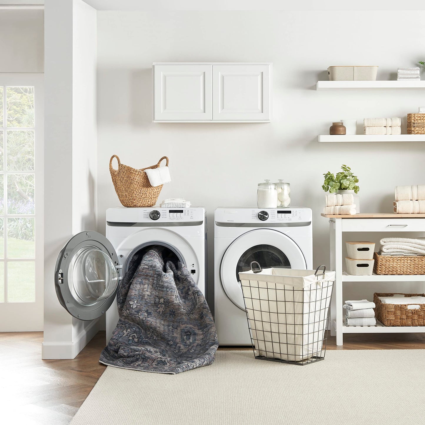 Nicole Curtis Machine Washable Series 1 Bohemian Light Blue Multi 2'2" x 8' Area -Rug, Easy Clean, Non Shedding, Bed Room, Living Room, Dining Room, Kitchen (2x8)