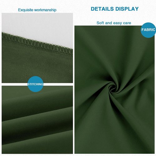 FLXXIE Pillow Cases - Soft Microfiber Queen Pillow Covers | Wrinkle Resistant, 2-Piece Set, Olive Green 20x30