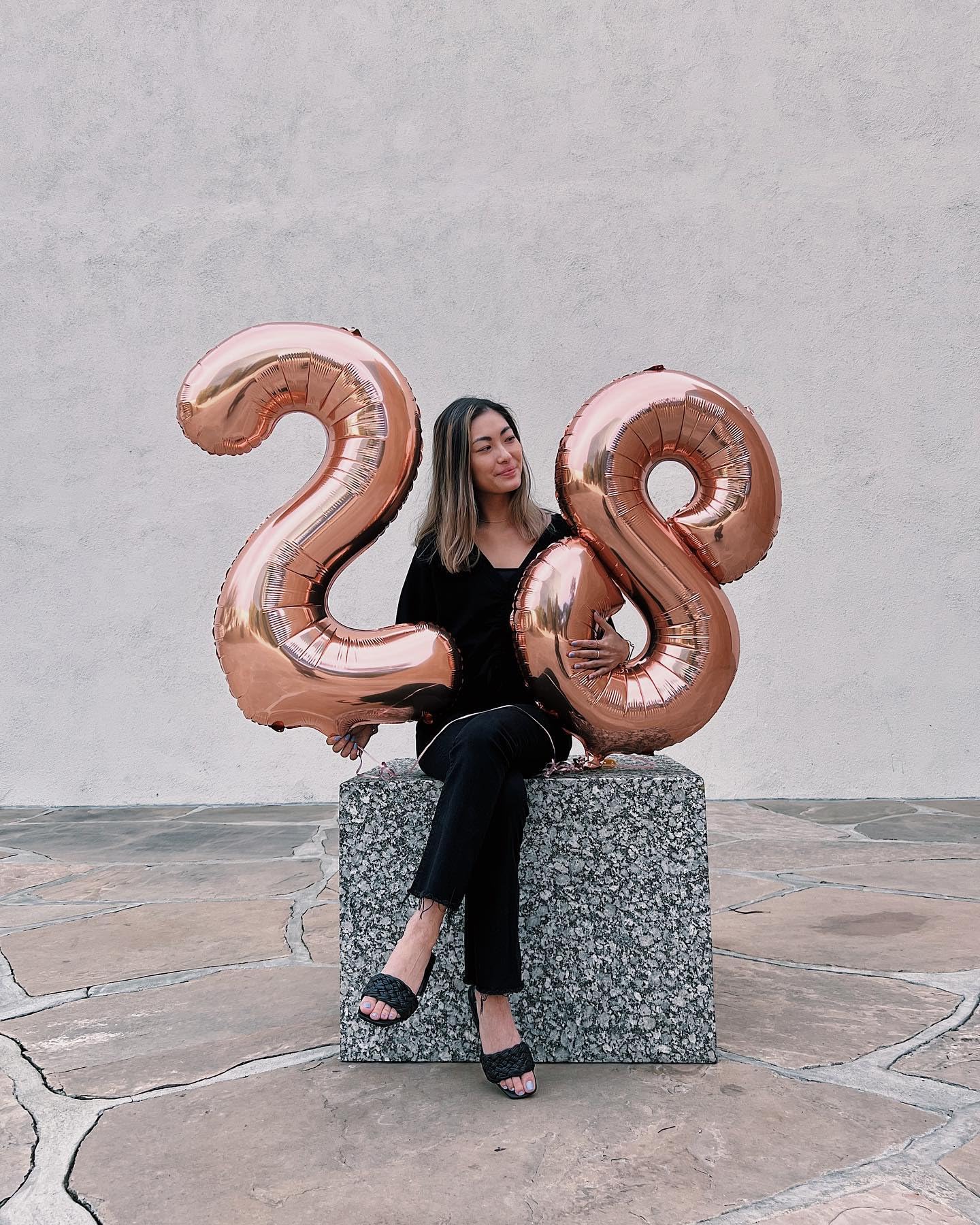 Rose Gold 8 Balloon, Number Balloons 40 Inch, 8th Birthday Decorations for Boys Girls, Birthday Balloons, Rose Gold Party Supplies, Number 8 Balloon
