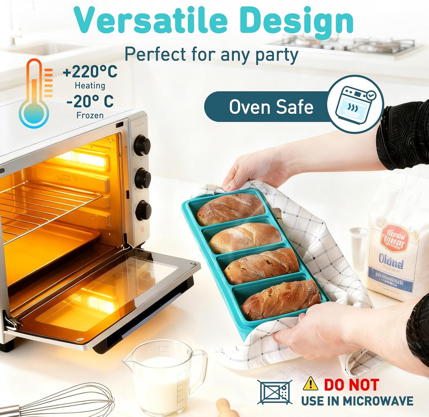 Skiennix Silicone Freezer Tray - Steel Reinforced Lid for Soup & Leftovers | Meal Prep Container