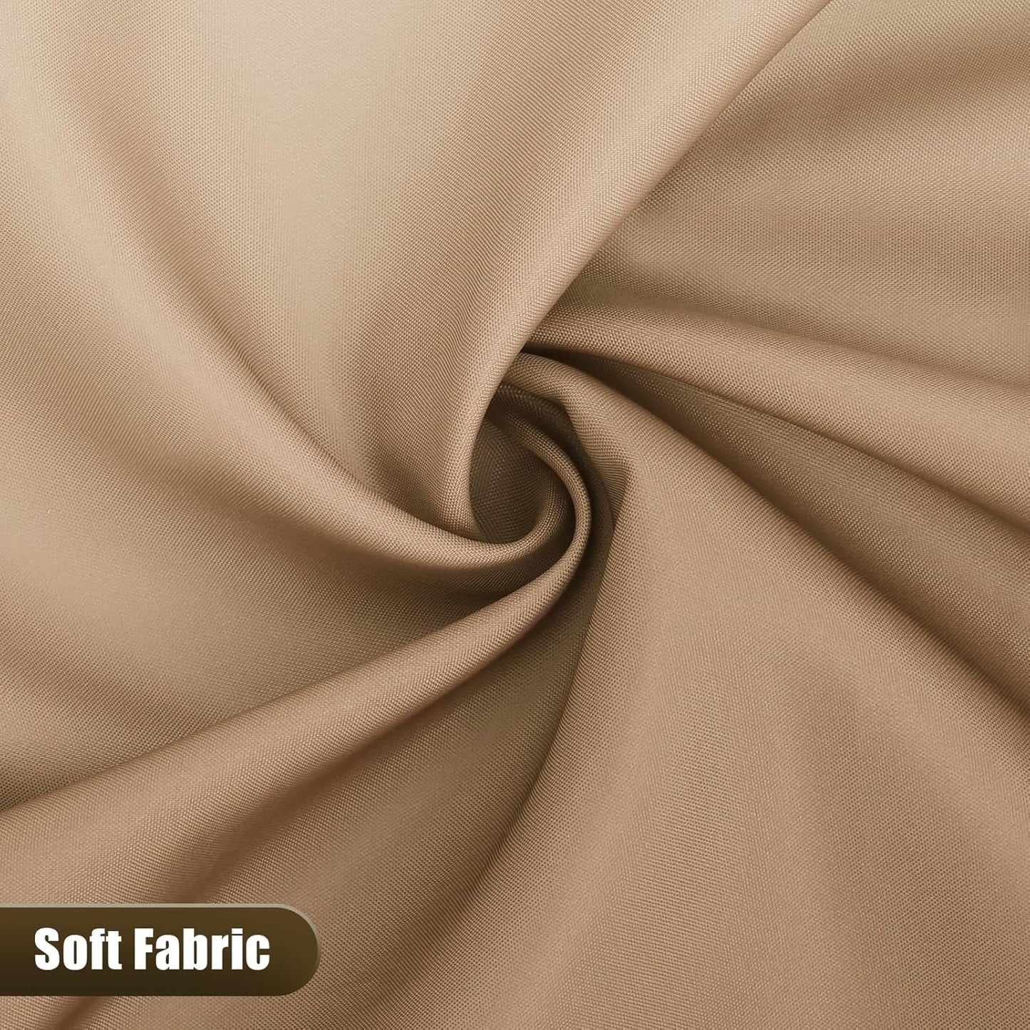OLANLY Luxury Ombre Shower Curtain Set - Waterproof & Washable Beige/White | 72x72 Inches with 12 Hooks