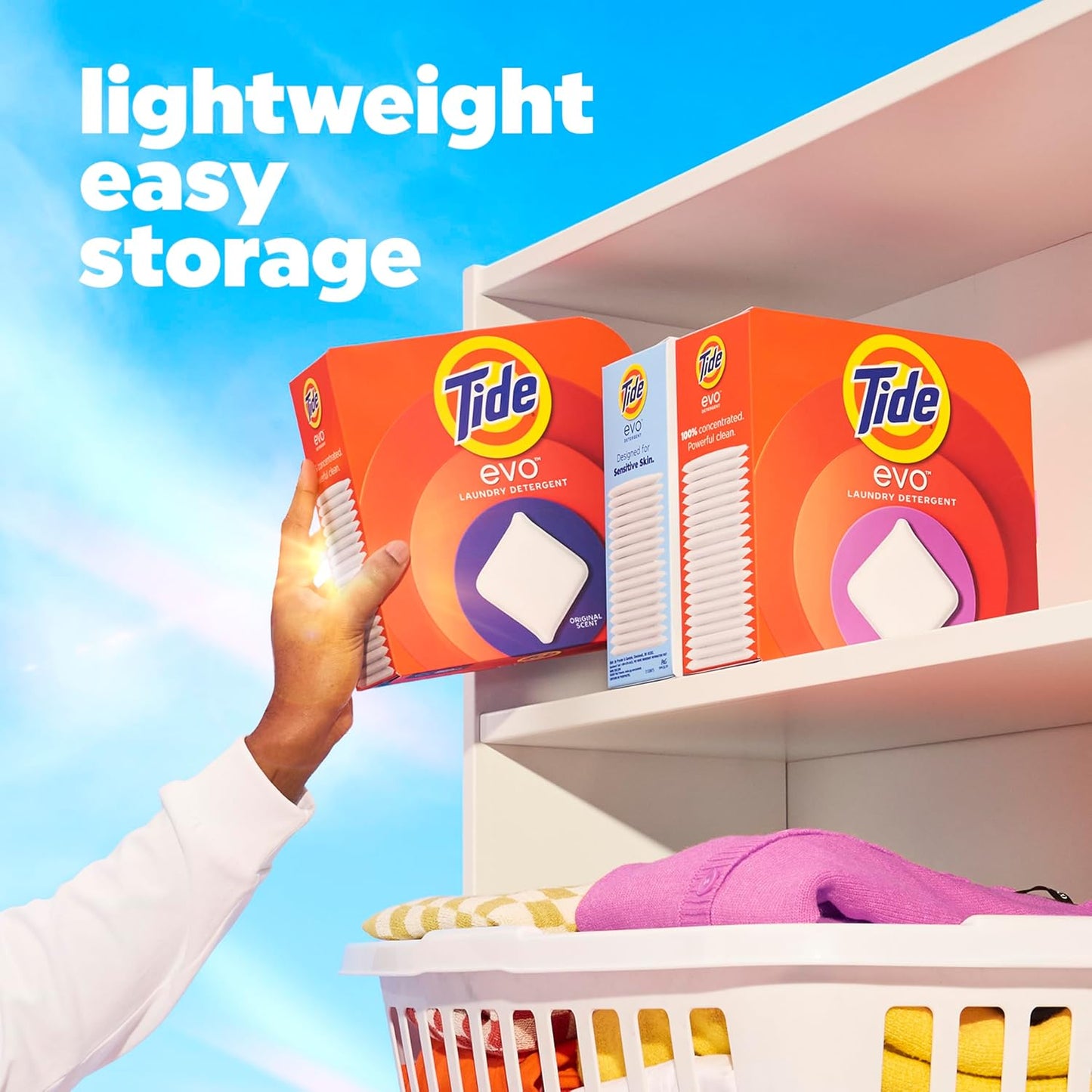 Tide Evo Original Scent Laundry Detergent - Concentrated HE Formula for All Machines | 42 Count