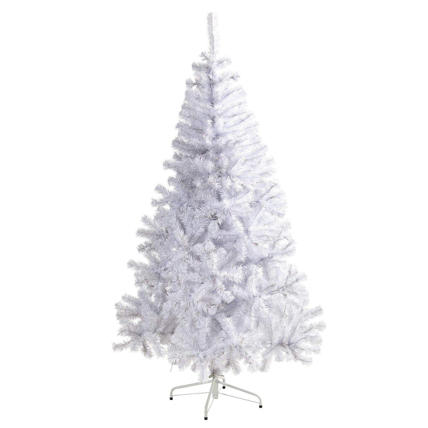 Nearly Natural 6ft. White Artificial Christmas Tree with 680 Bendable Branches