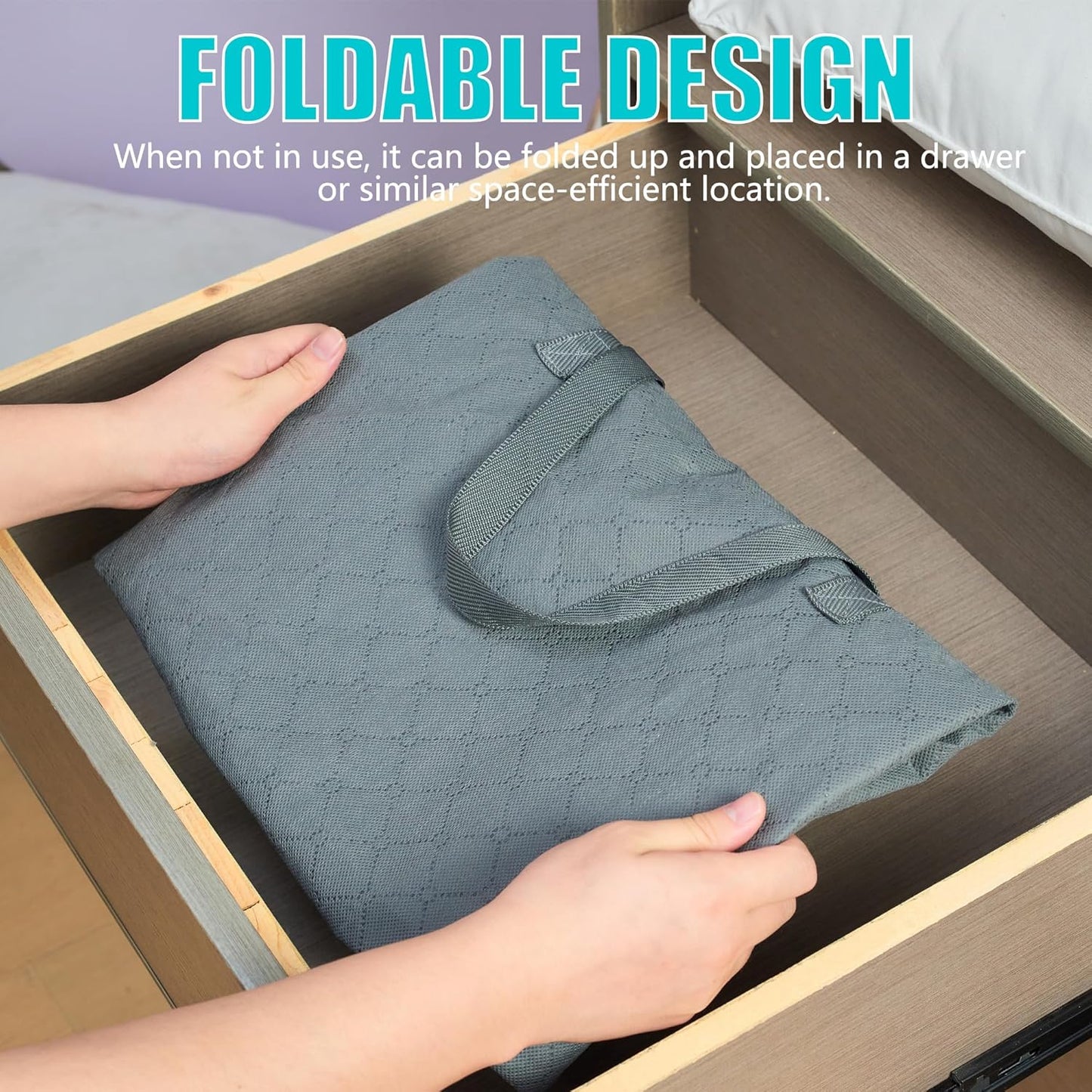 Regine Switzerland 105L Extra Large Storage Bags - Organize Blankets, Bedding & Clothes | 3-Pack Grey with Handles & Clear Window