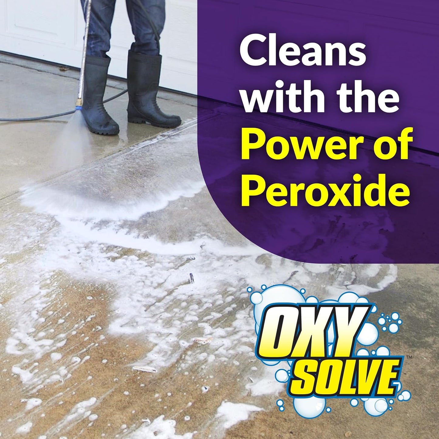 Simple Green Oxy Solve Concrete Cleaner - Powerful Pressure Washer Formula, 128 Fl. Oz, Unscented