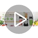 Personal Blender with 3 22oz To-Go Cups - Black | Smoothie & Shake Maker
