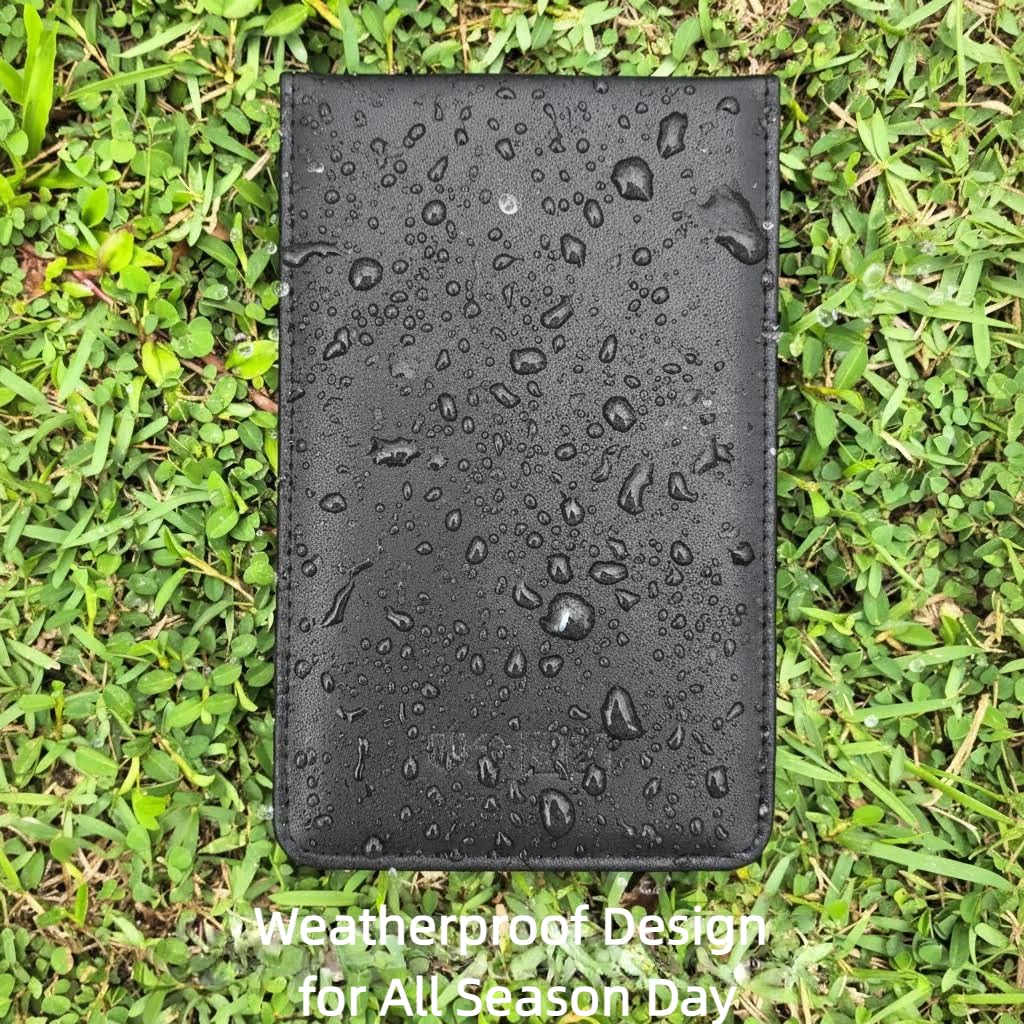 UDPARSCO Golf Scorecard Holder & Yardage Book Cover – Premium Vegan Leather Golf Accessories Case | Ultra-Slim Waterproof Keeper with Pencil Holder | Fits Standard USGA Cards & Yardage Books