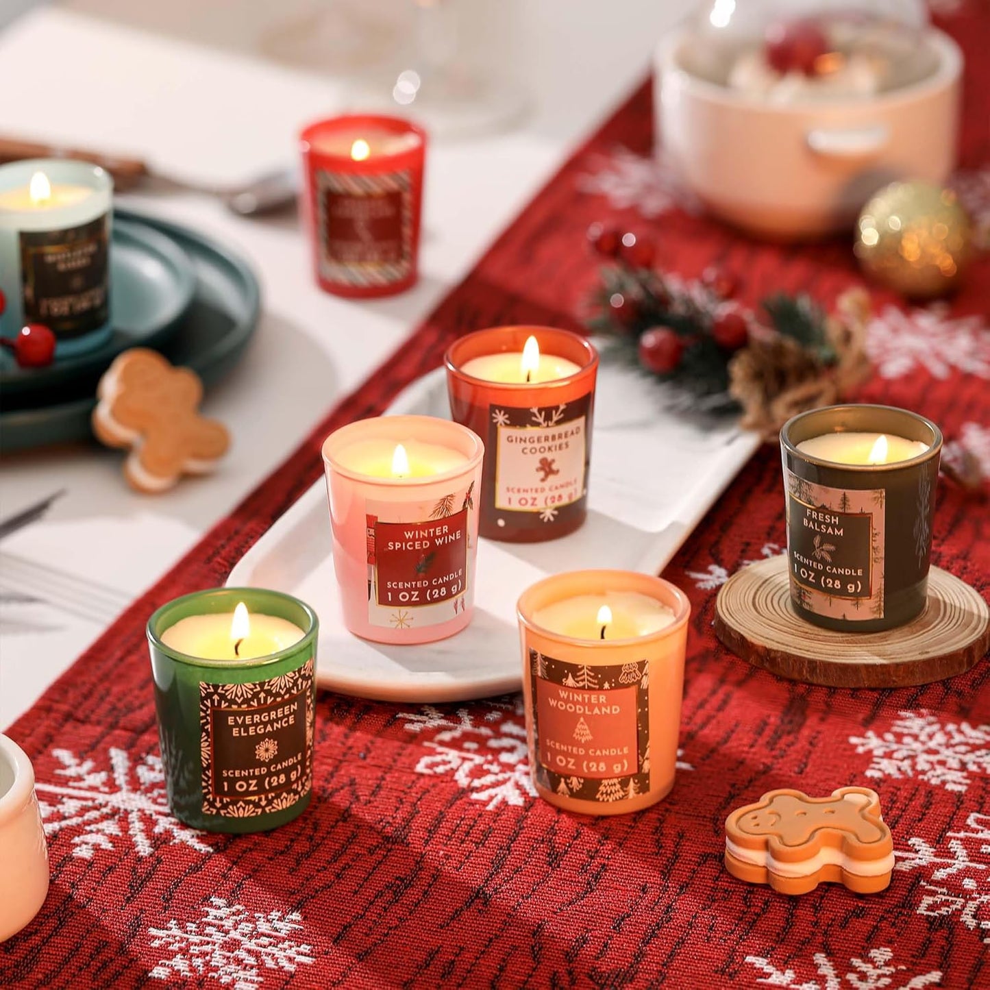 Skiennix 2025 Advent Calendar Candles - 12 Days of Scented Soy Wax Candles | Perfect Christmas Gift Set