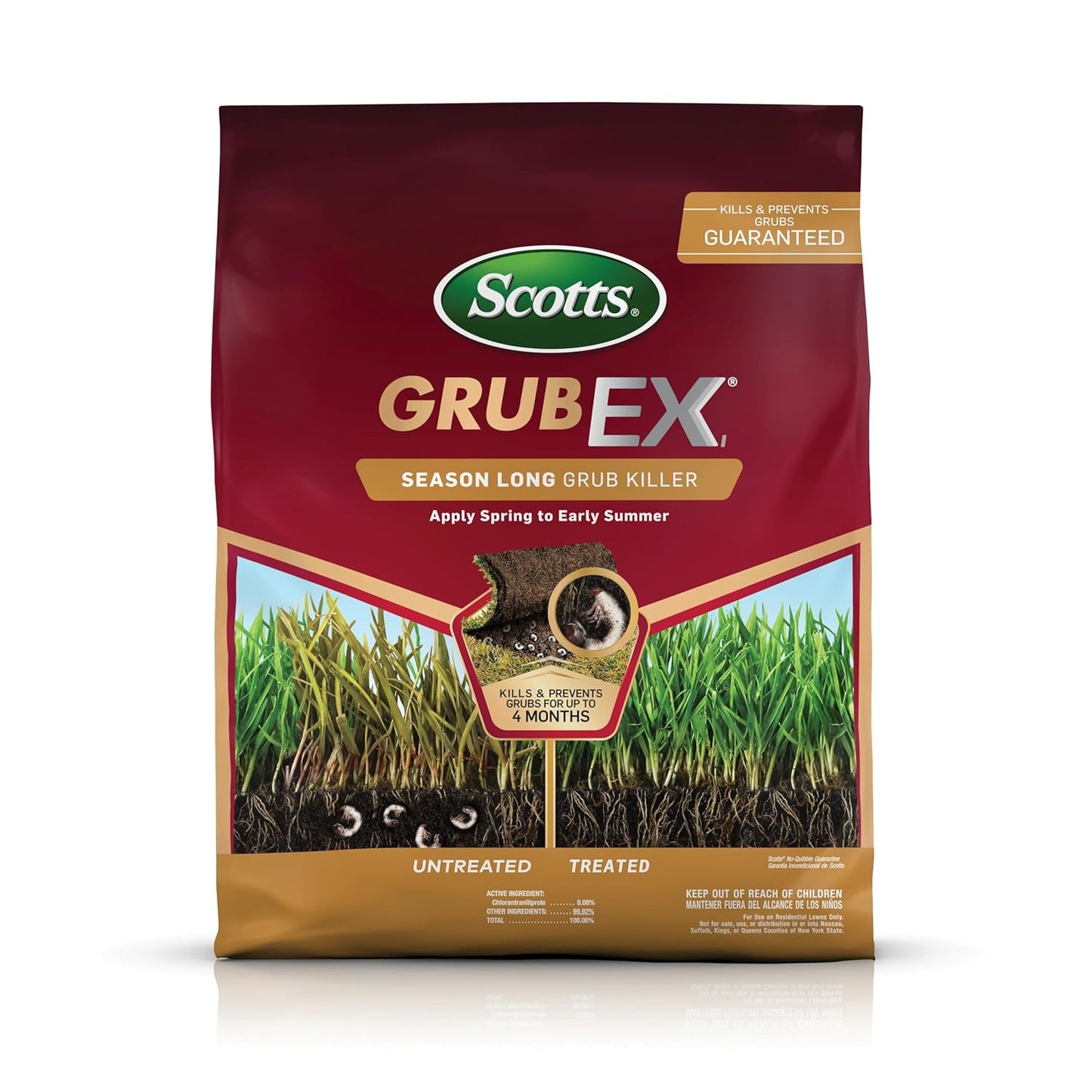 Scotts GrubEx - Season-Long Grub Killer for Lawns - Covers 5,000 Sq. Ft.