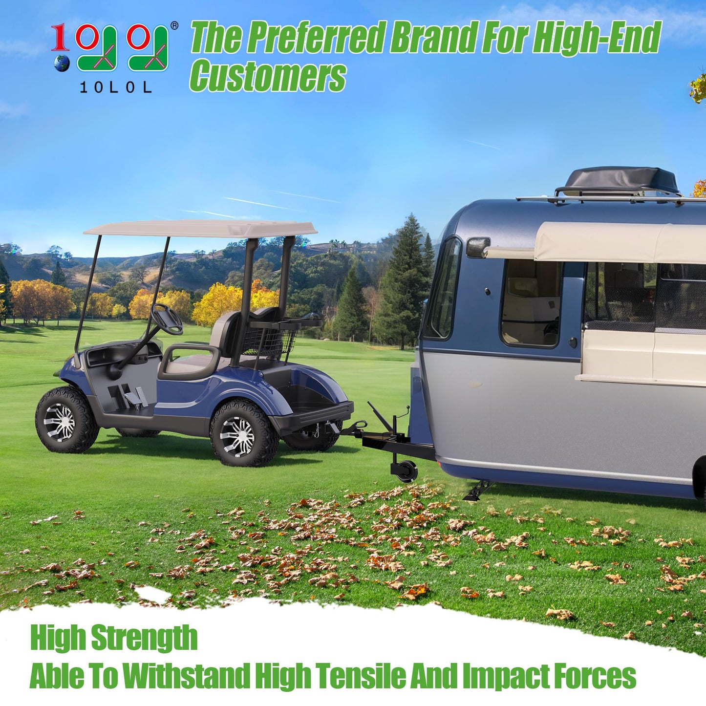 10L0L Golf Cart Bumper Hitch for Yamaha Drive G14 & G29 Golf Cart Models