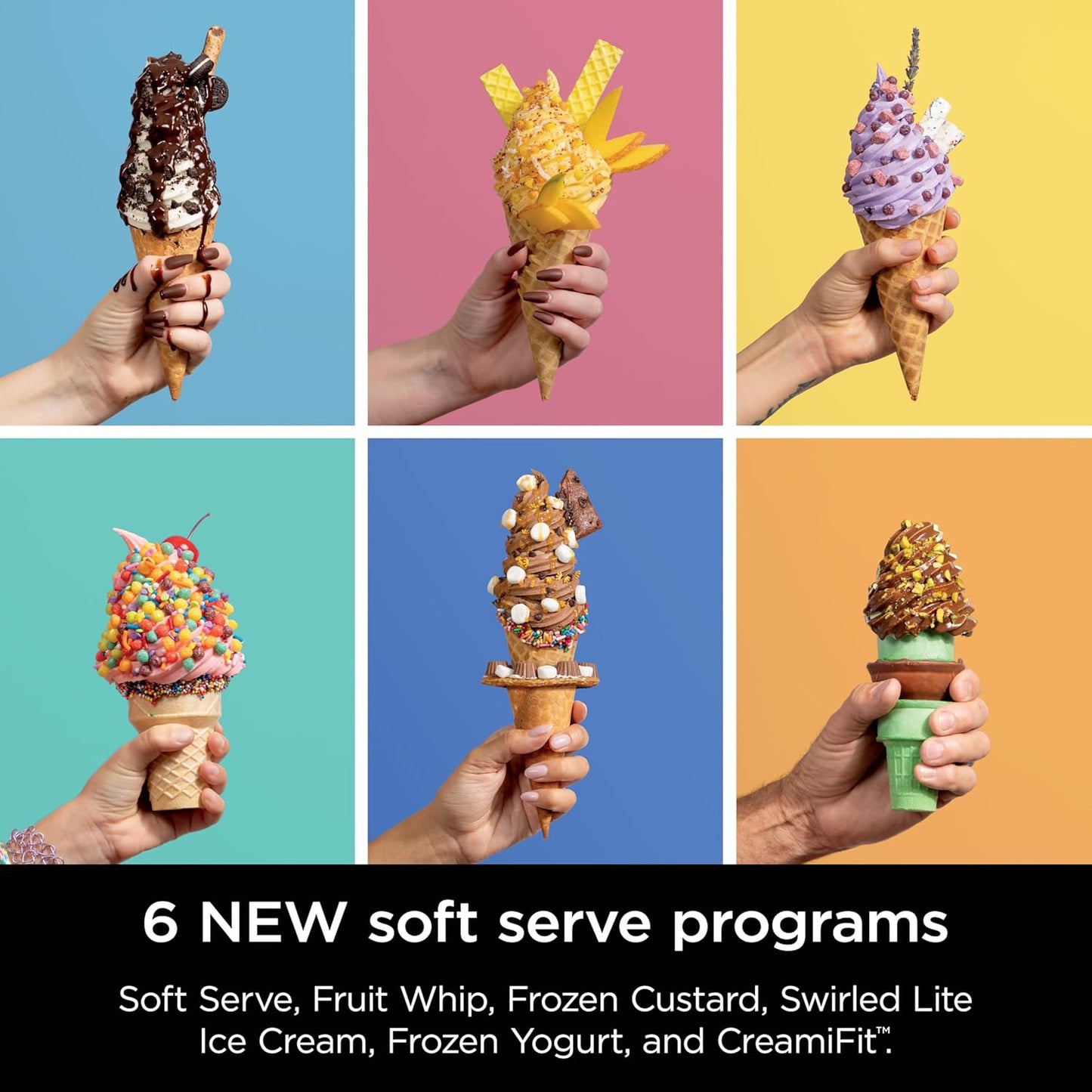 Ninja Swirl by CREAMi Ice Cream Maker - 13-in-1 Soft Serve & Sorbet Machine | 16oz Pints Included