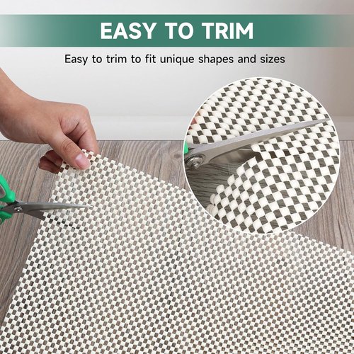 BALEINE Non-Slip Rug Pad - Extra Thick Gripper for Hardwood Floors | 8'x10' Size