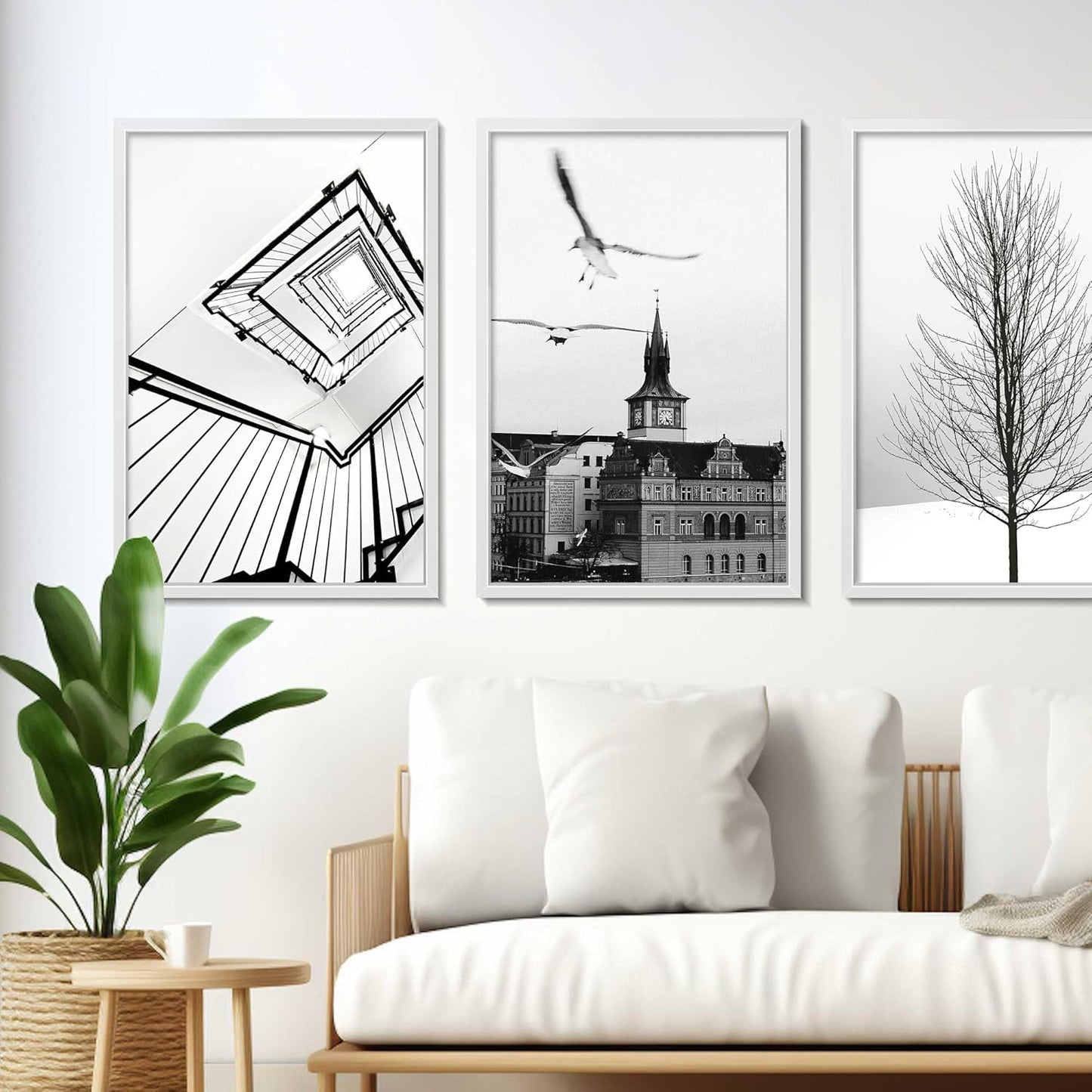 LaVie Home 18x24 Picture Frame - Classic White Frame with HD Plexiglas for Vertical/Horizontal Display