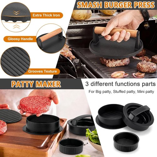 Joyfair Griddle Accessories Kit - 35Pcs Stainless Steel Tool Set for Outdoor BBQ & Flattop Grilling