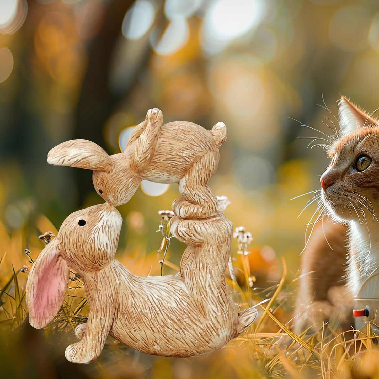 Regine Switzerland Rabbit-Shaped Statues - Charming Easter Ornaments | Perfect Gifts for Him & Her