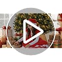HENAYUK 28in Christmas Tree Collar, Woven Hyacinth with Cord Cut-Out