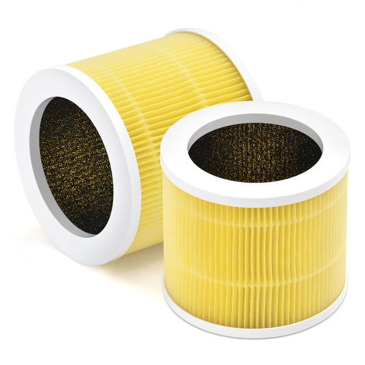 [Pet Filter] A1 Air Filter Replacement Compatible with Vewior Air Purifier Filter Replacement, Model HQSC-50, HQKJ-80, AMEIFU AP01W, KOIOS HQKJ-50 3-in-1 Filtration Efficient Air Cleaner 2 Packs