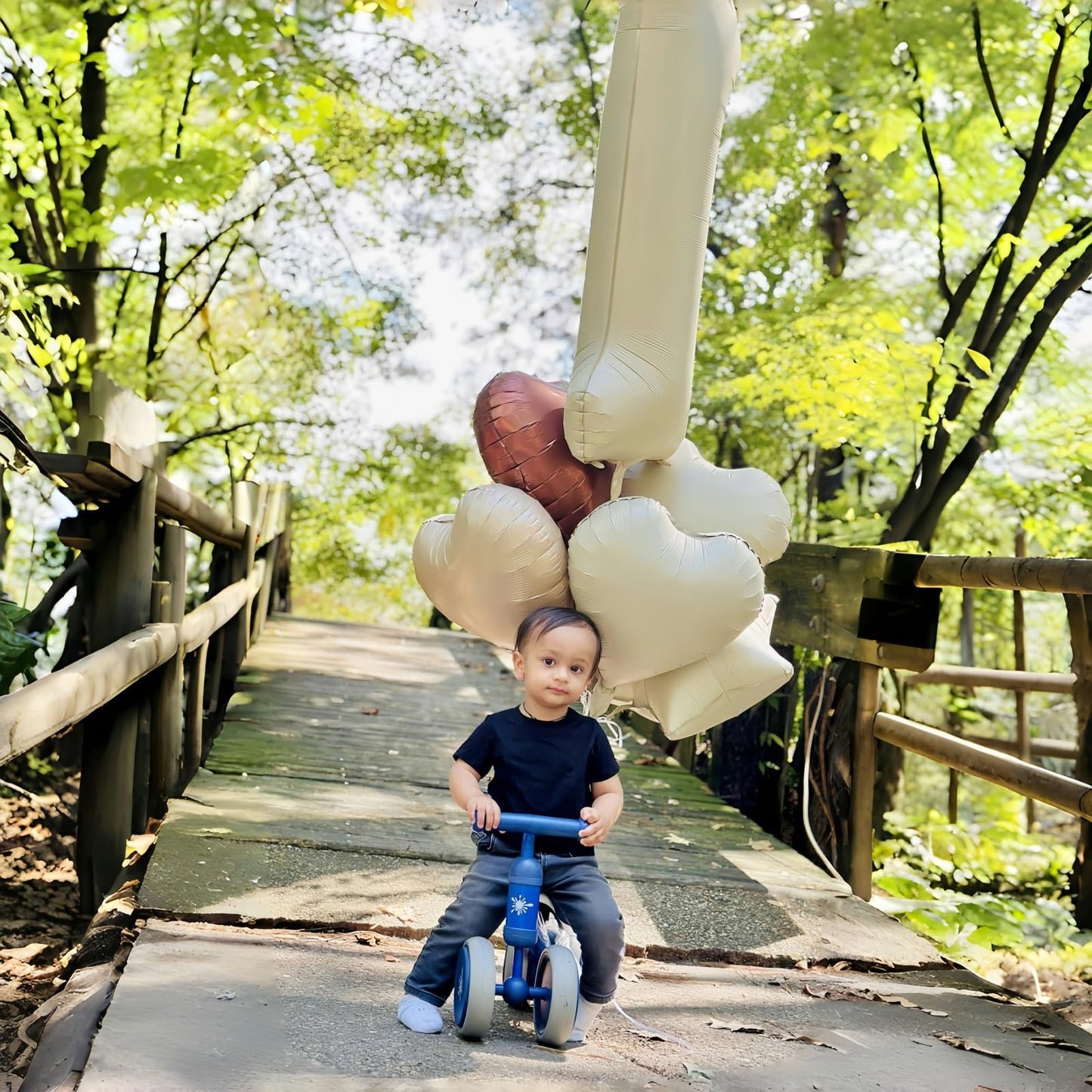3rd Birthday Balloons Beige, Large Apricot Tan Foil 3 Number Balloon Decor with Sand White Cream Nude Taupe Helium Heart Star Balloon for Women Girls Birthday Wedding Anniversary Party Decoration