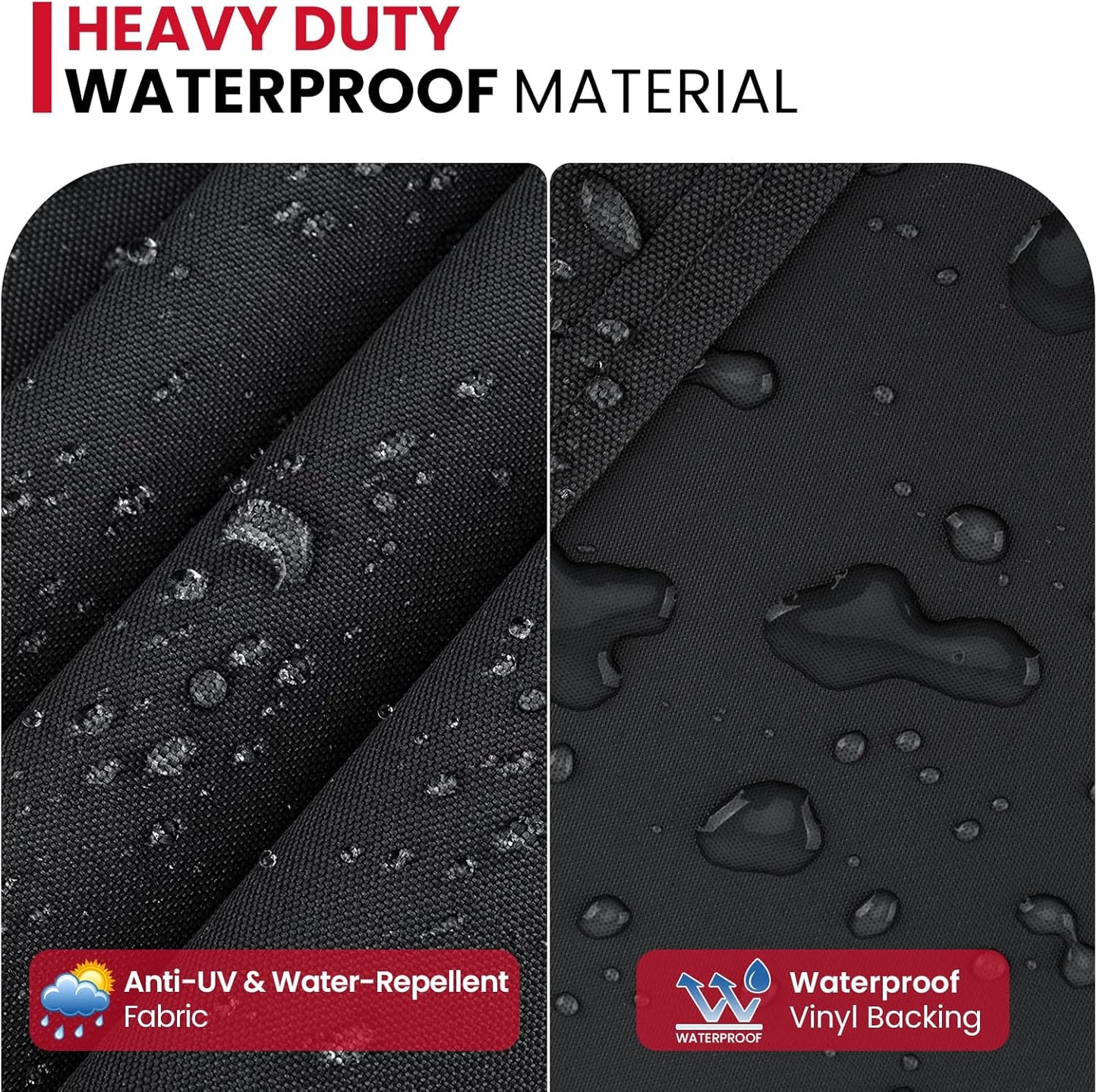 Unicook Heavy Duty Waterproof Grill Cover - Fits Weber Q100/Q200 Series Grills | All-Weather Protection