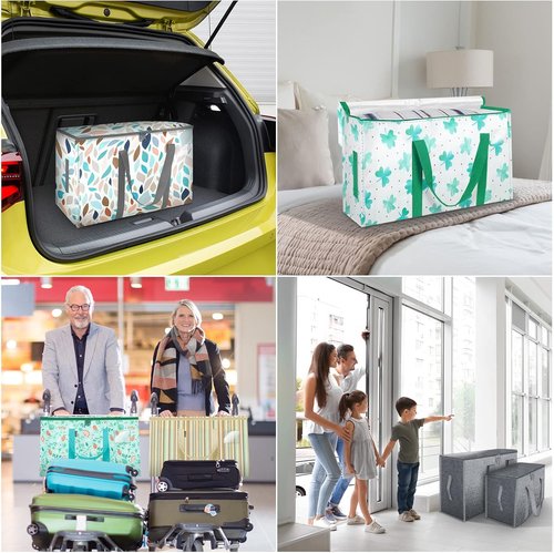 BALEINE 8-Pack Heavy-Duty Moving Bags - Oversized Storage Totes with Reinforced Handles for Clothes