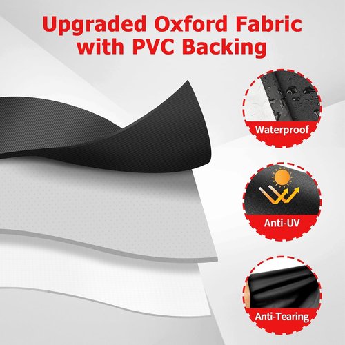 iCOVER 60-Inch BBQ Grill Cover - Waterproof & UV Resistant for Weber, Char-Broil, Nexgrill | Black