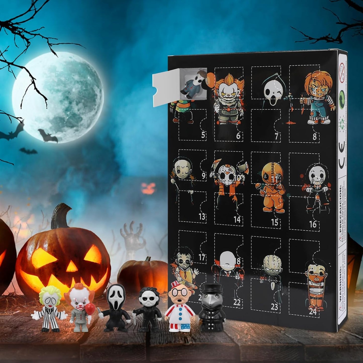 2025 Halloween Advent Calendar - Countdown Calendar with 24 Classic Doll Collectibles for Kids & Adults