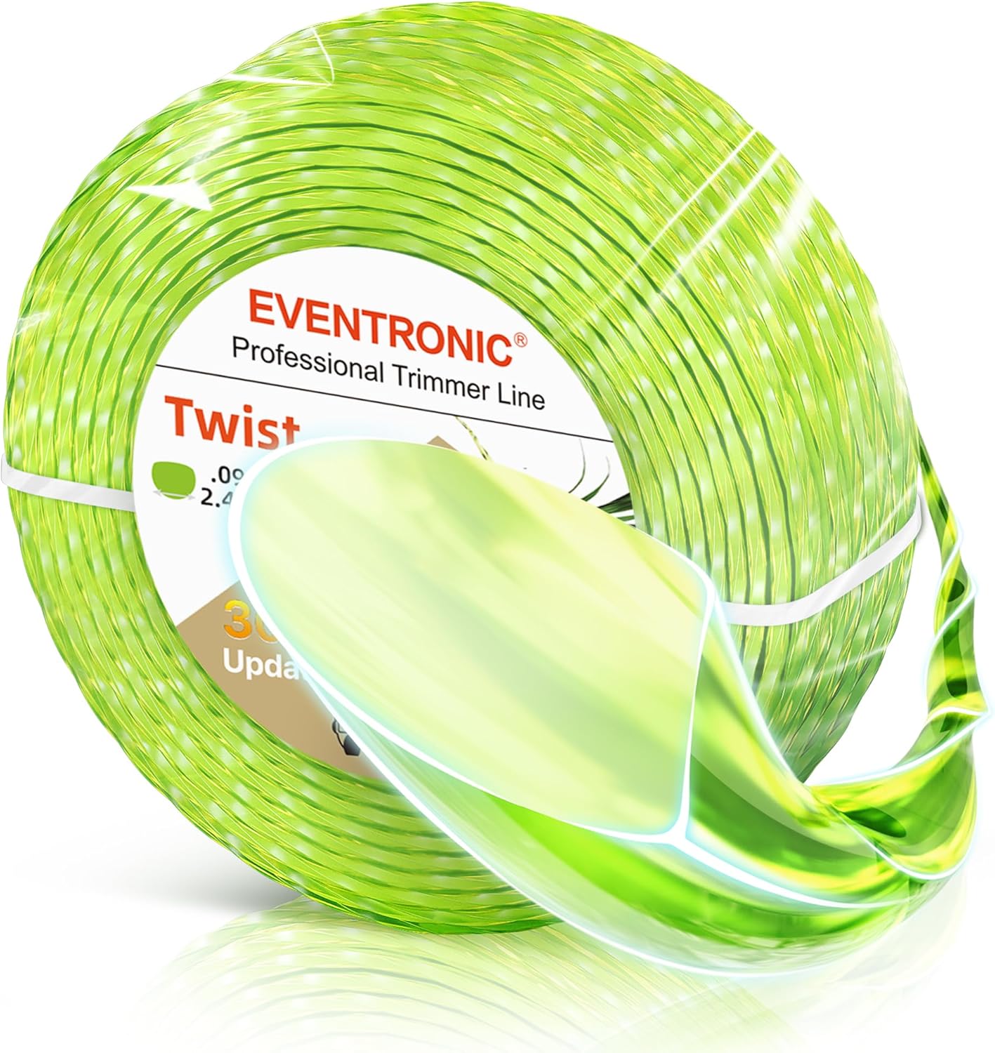 Weed Eater 095 String Trimmer Line - 200 Feet Heavy Duty Nylon for Medium & Heavy Grass | Twist Yellow