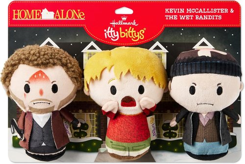 Hallmark Itty Bittys Home Alone Plush Toys - Set of 3 (Kevin, Marv & Harry) | Perfect Gift for Kids & Collectors