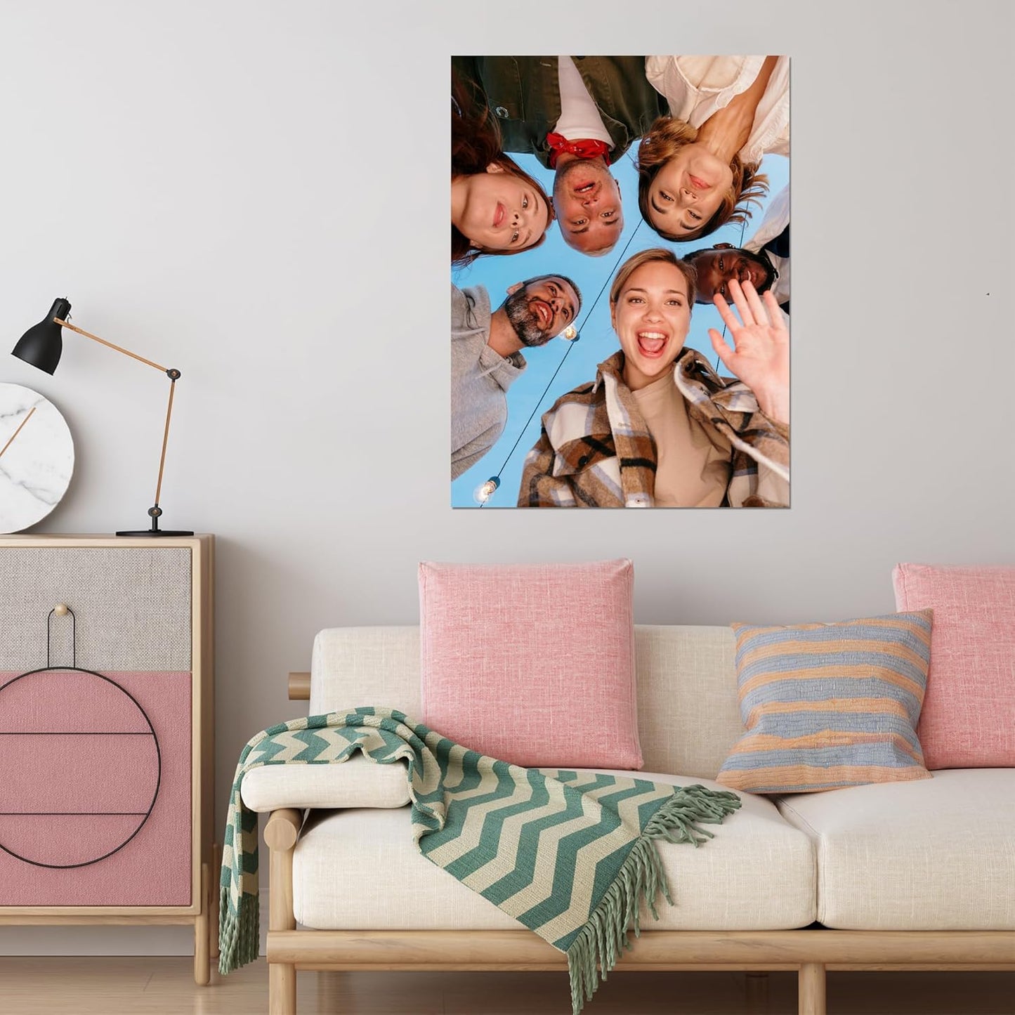 Skiennix Custom Poster Print - Personalized Unframed Canvas for Your Photos | 36" L x 48" W