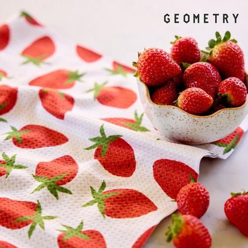 GEOMETRY Spring Kitchen Towels - Quick Dry Microfiber Cloth Spring & Summer Dish Towels for Kitchen Drying - Premium Quick Dry Towel - Sweet Spring, 18" x 30" - 1-Pack