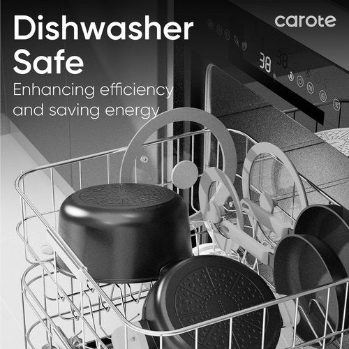 CAROTE Pots and Pans Set Non Stick, Premium Cooking Sets, Kitchen Cookwares, Induction Cookware Set, Pot and Pan, Kitchen Essentials, 11pcs