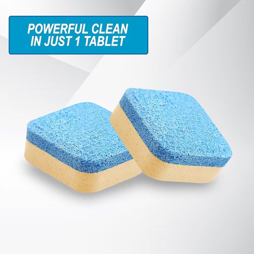 Air Jungles Dishwasher Cleaner Tablets - 24 Count Lemon Scent | Deep Cleaning Descaler for Odor & Hard Water Removal
