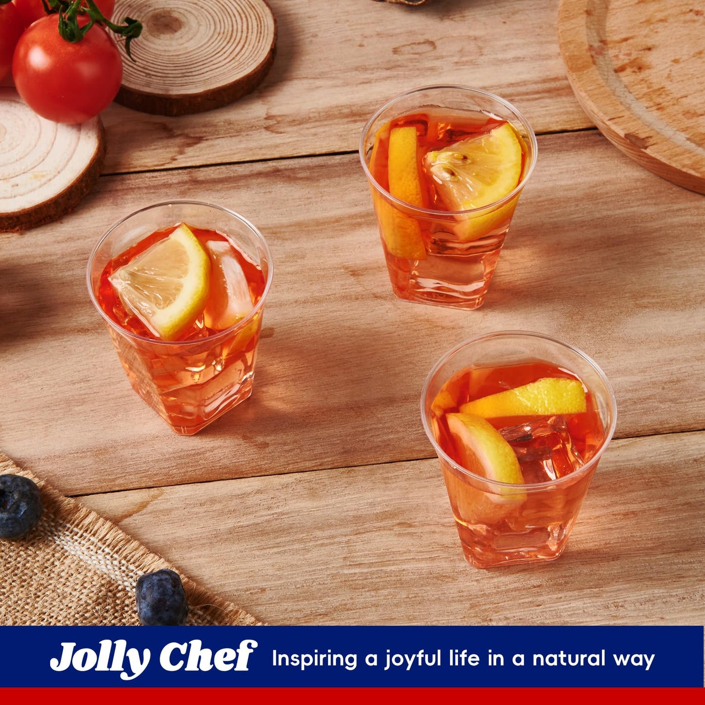 JOLLY CHEF 300 Pack 2 oz Plastic Shot Glasses,2 oz Clear Disposable Plastic Cups Heavy-duty Party Glasses, Disposable Cups for Wedding, Thanksgiving, Christmas, Halloween Party
