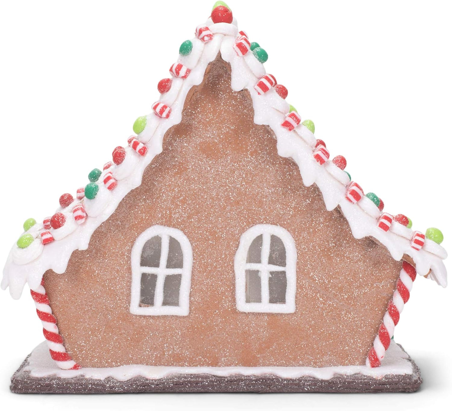 RAZ Imports Gingerbread Lighted Lodge | 11.5" Festive Holiday Decor for Christmas