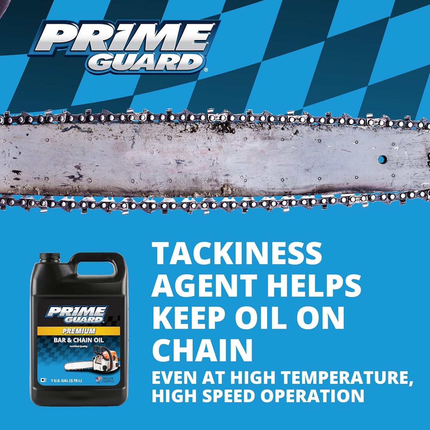 Prime Guard Bar & Chain Oil - High-Performance Lubricant for Chainsaws | 1 Gallon
