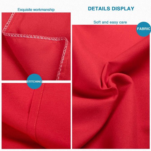 FLXXIE Pillow Cases - Soft Microfiber Queen Pillow Covers | Wrinkle Resistant, 2-Piece Set, 20x30, Red
