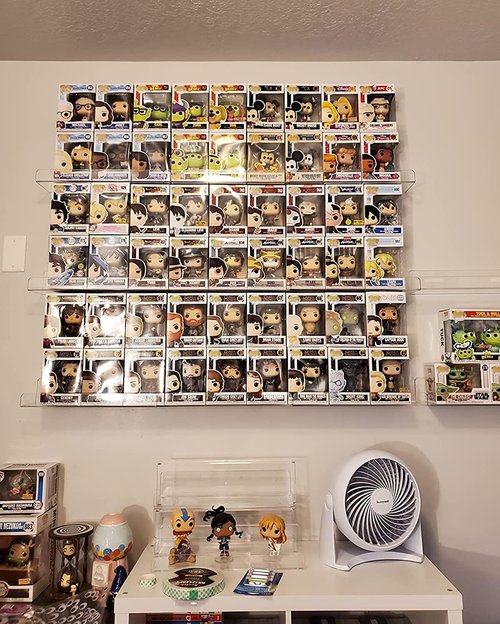 Dezzer Acrylic Floating Shelves - 15" Clear Wall-Mounted Storage for Books, Perfumes & Toys