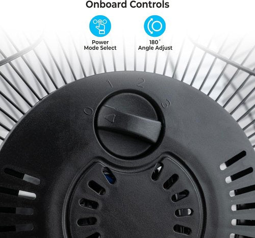 Comfort Zone High-Velocity Desk Fan - 9-Inch All-Metal 3-Speed Turbo Air Circulator | Quiet & Tilt Adjustable for Office & Home