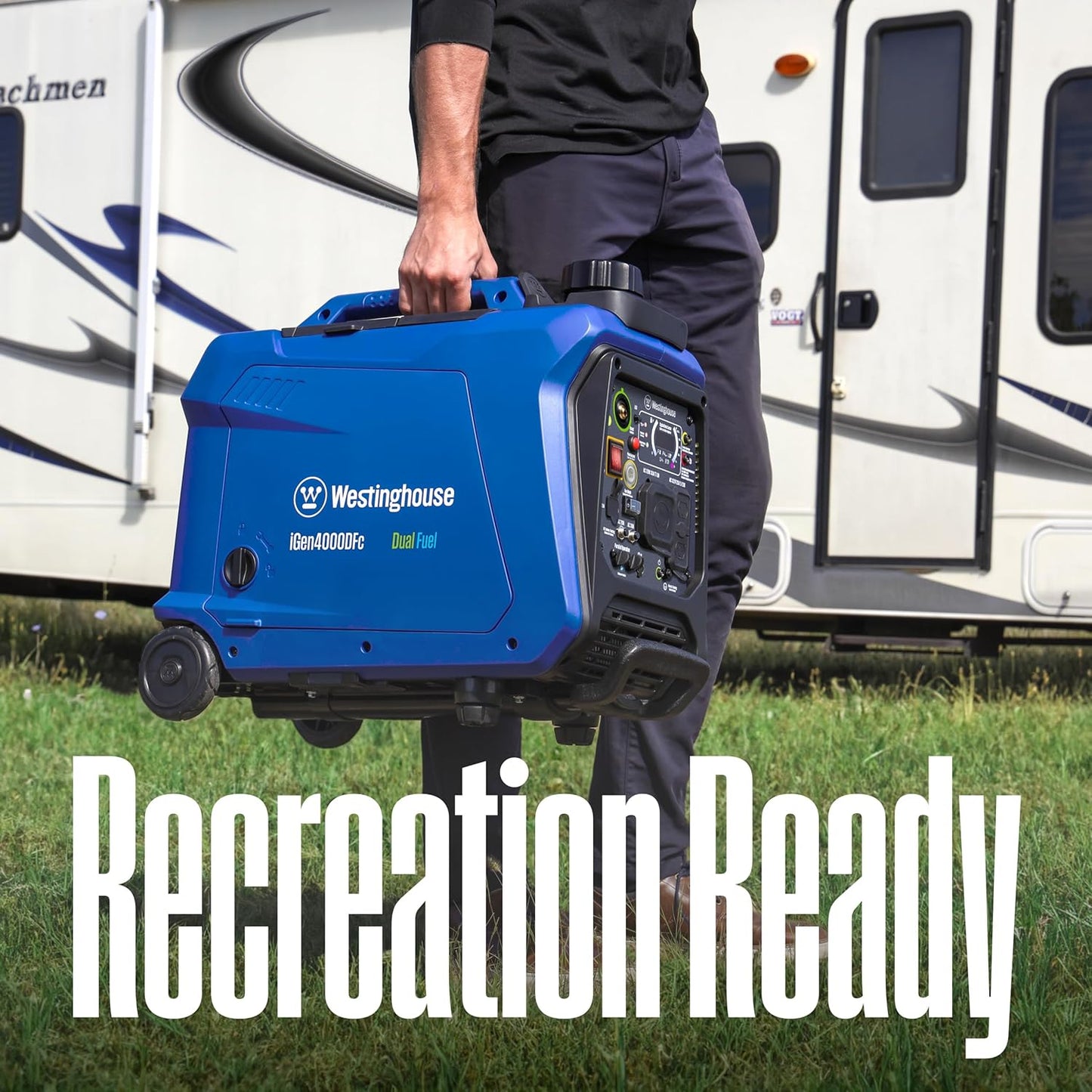 Westinghouse 4000 Peak Watt Portable Inverter Generator - Super Quiet, Dual Fuel, RV Ready, Remote Start