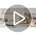 Natural 3-Tier Bamboo Dish Drying Rack with Utensil Holder & Absorbent Mat - Collapsible Kitchen Organizer